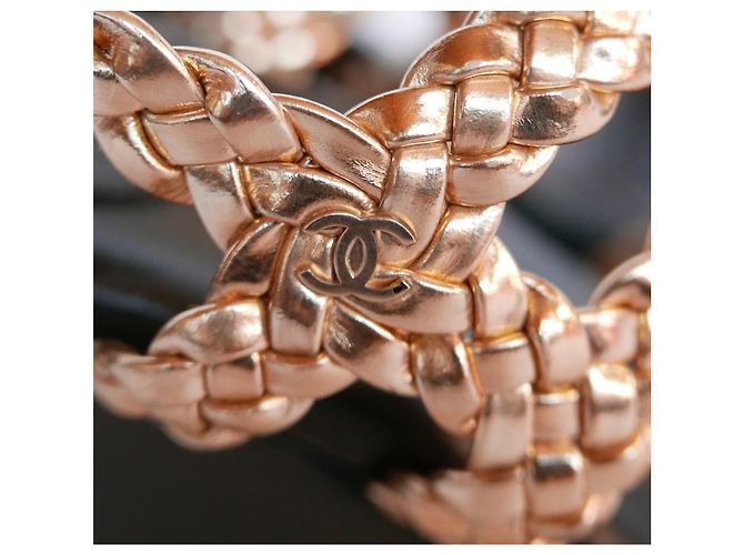 Chanel Zeppe intrecciate d'oro - vista 3