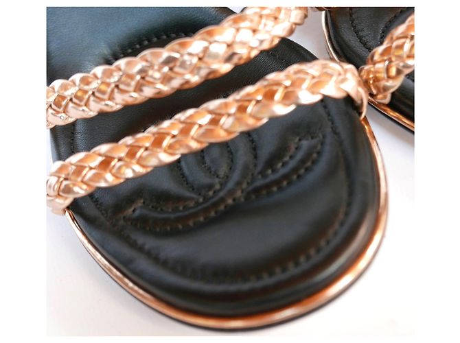 Chanel Zeppe intrecciate d'oro - vista 4