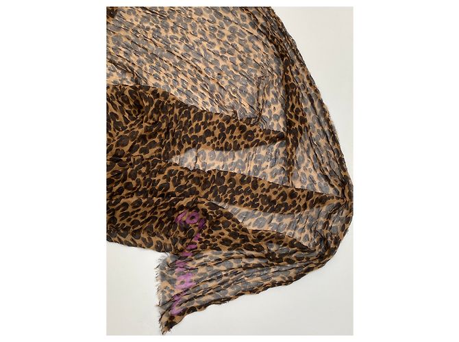 Louis Vuitton Leopard Kaschmir hat Stephen Sprouse gestohlen Braun - Ansicht 4