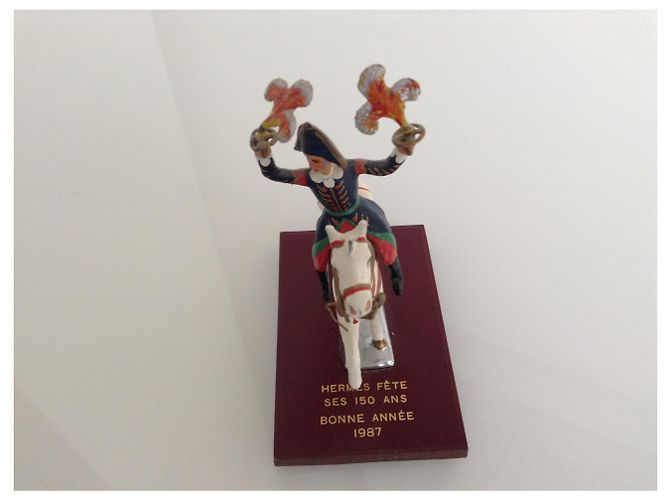Hermès FIGURINE CHEVAL METAL Multicolore - vue 2