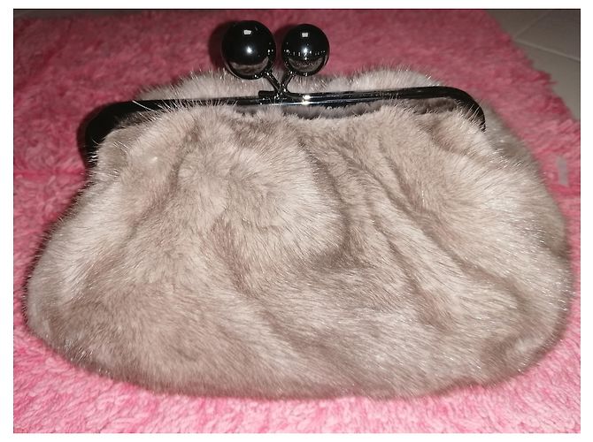 Weekend Max Mara Borsa pasticcino in visone - vista 3