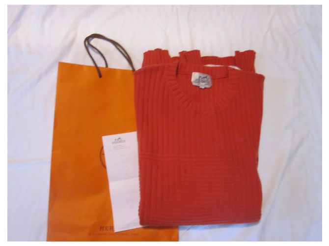 Hermès Cashmere Pullover Red - view 6