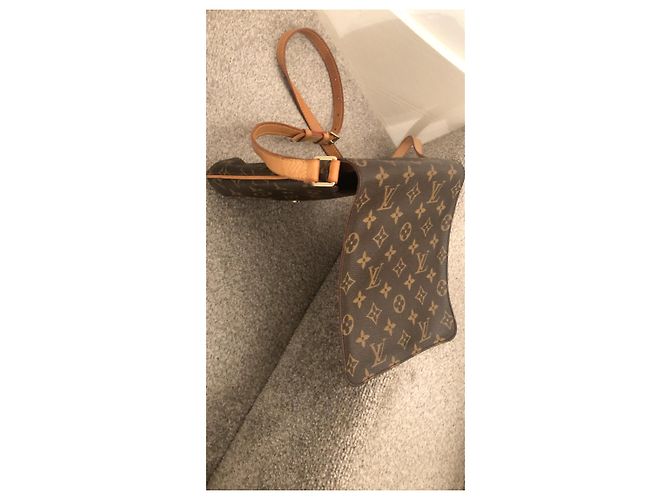 Borsa a tracolla Louis Vuitton Monogram Musette Salsa Pm Marrone - vista 4