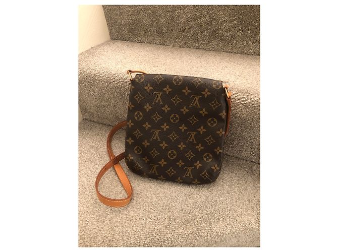 Borsa a tracolla Louis Vuitton Monogram Musette Salsa Pm Marrone - vista 6