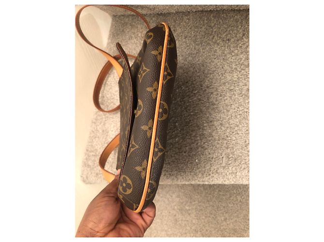 Borsa a tracolla Louis Vuitton Monogram Musette Salsa Pm Marrone - vista 9