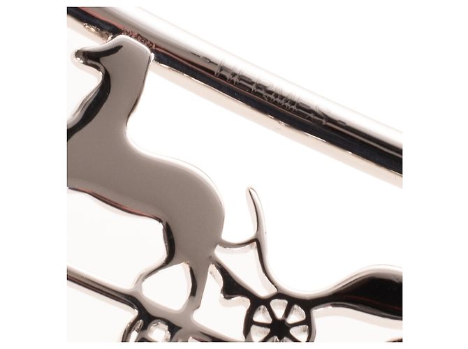 Hermès Calèche Gürtelschnalle aus Palladium Silber Metall - Ansicht 4
