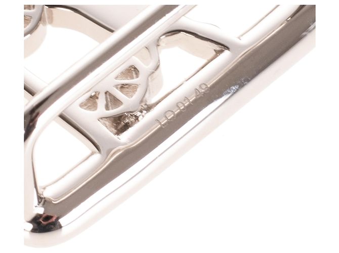 Hermès Calèche Gürtelschnalle aus Palladium Silber Metall - Ansicht 5