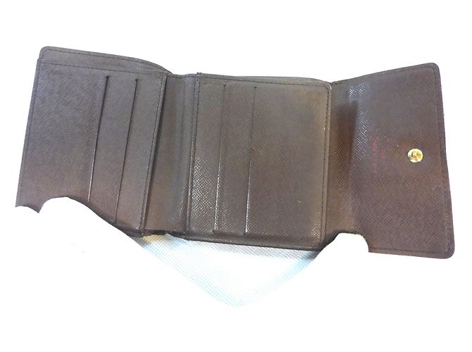 Louis Vuitton Elise Damier Ebène Portafoglio Marrone Marrone scuro - vista 10
