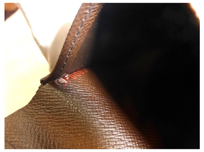Louis Vuitton Elise Damier Ebène Portafoglio Marrone Marrone scuro - vista 16