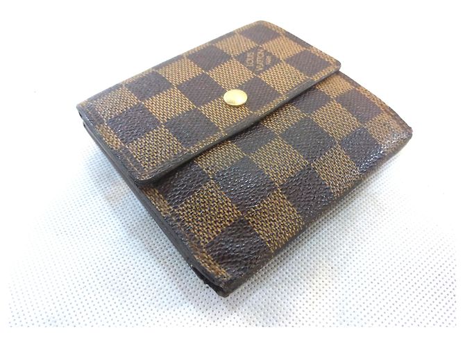 Louis Vuitton Elise Damier Ebène Portafoglio Marrone Marrone scuro - vista 6