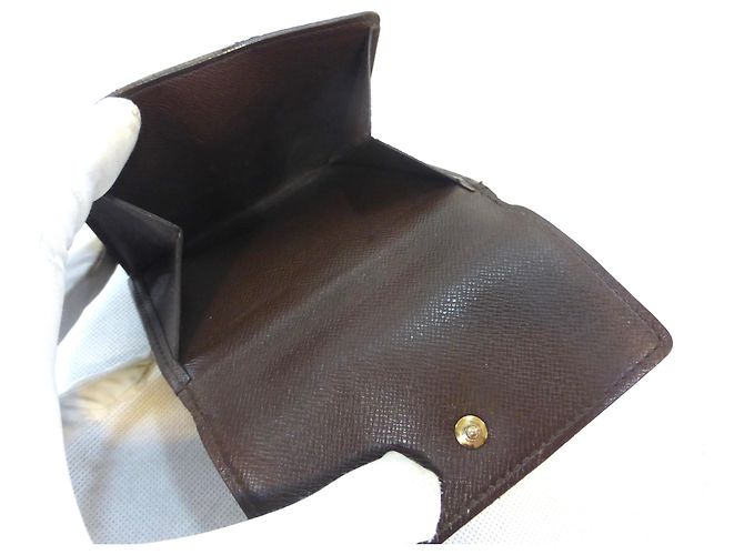 Louis Vuitton Elise Damier Ebène Portafoglio Marrone Marrone scuro - vista 7