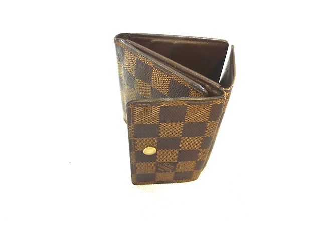 Louis Vuitton Elise Damier Ebène Portafoglio Marrone Marrone scuro - vista 8