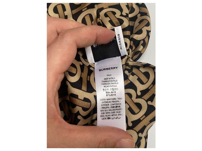 Burberry FOULARD CAPELLI MONOGRAMMA MARRONE - vista 5