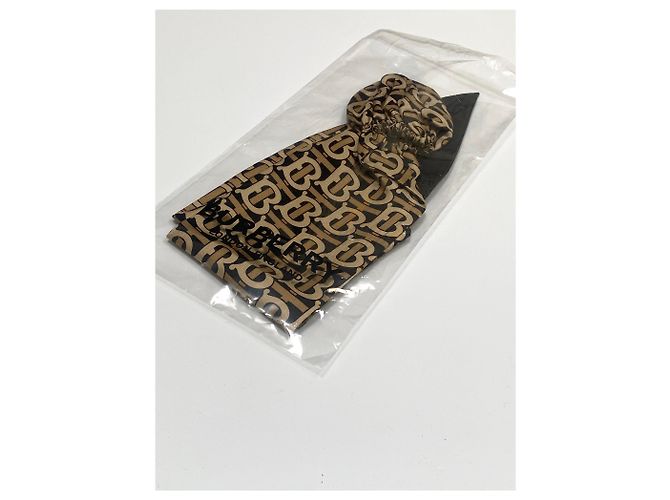 Burberry FOULARD CAPELLI MONOGRAMMA MARRONE - vista 7