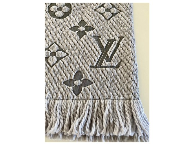 Sciarpa Louis Vuitton logomania Grigio - vista 3