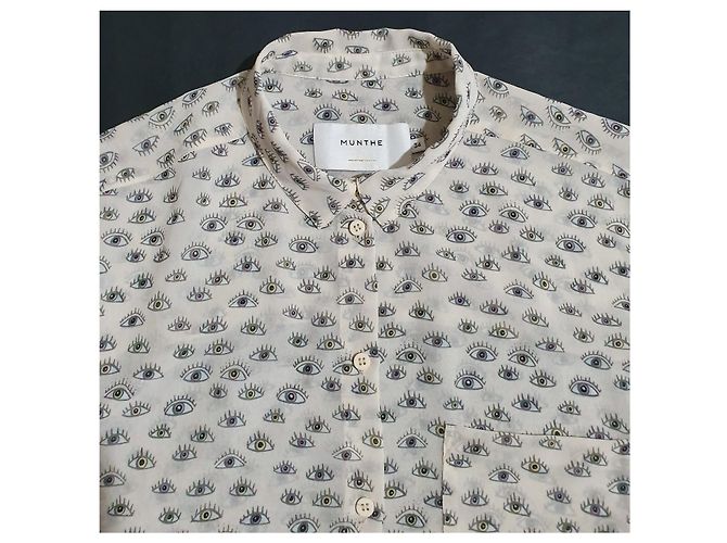 Camicia lunga Munthe Plus Simonsen in viscosa Multicolore - vista 4