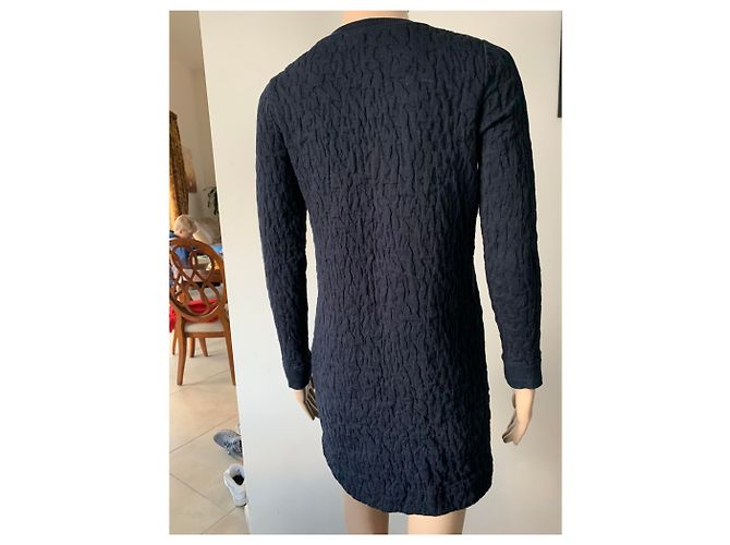 Vestido de algodón azul Cos - vista 3