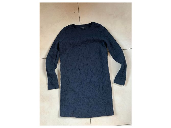 Vestido de algodón azul Cos - vista 5