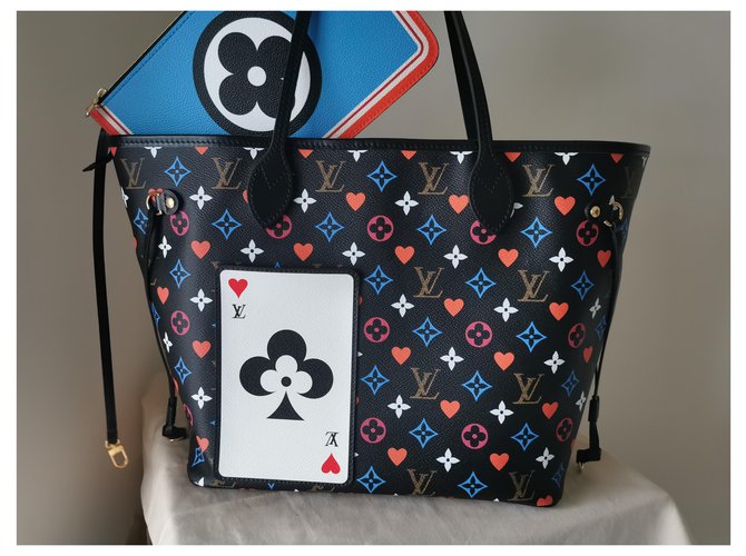 Louis Vuitton Neverfull Game ON Black Nero - vista 3
