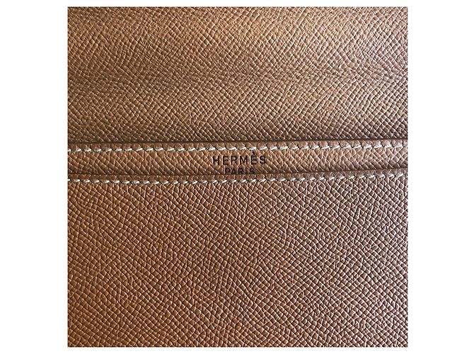 Hermès Sac à Dépêches Beige Cuir - vue 8