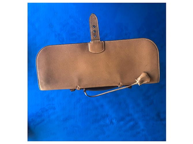 Hermès Sac à Dépêches Beige Cuir - vue 9