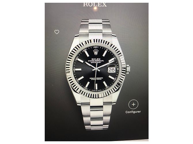 Rolex Datejust 41 Acciaio Quadrante Nero Bracciale Oyster Silver hardware - vista 6