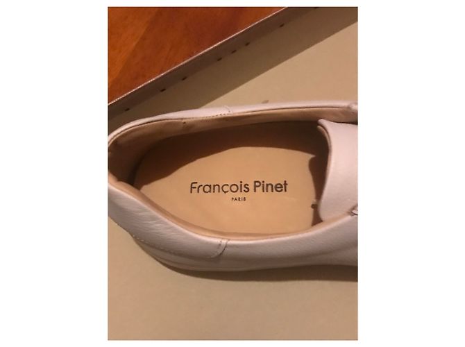 Autre Marque Tênis Eilma de couro branco - vista 4