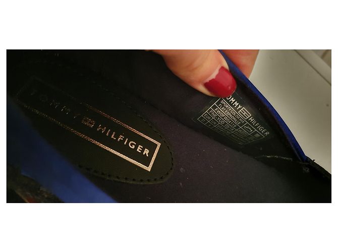 Ballerine Tommy Hilfiger in Raso Blu Navy - vista 3