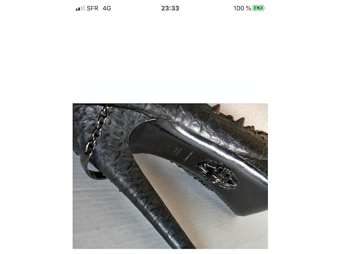 Philipp Plein Python Pumps Schwarz 12cm Absatz - Ansicht 4