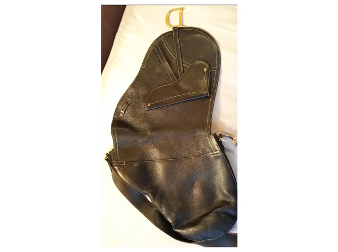 Borsa a tracolla Saddle grande dior Nero - vista 5