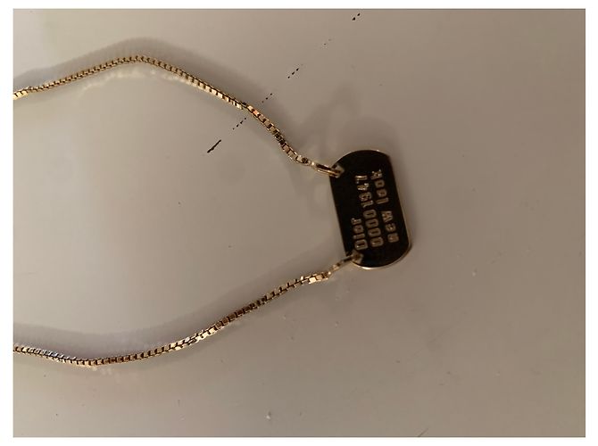 Collana Dior dorata in acciaio D'oro - vista 3