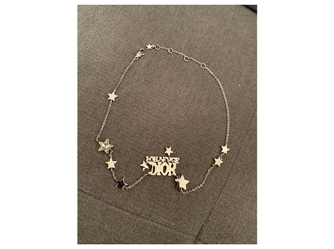 Collana Dior argentata in acciaio Argento - vista 2