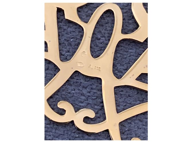 Orecchini Yves Saint Laurent dorati argento D'oro - vista 4