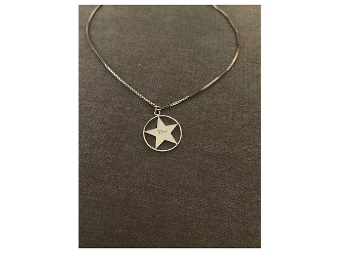 Collana Dior argentata in acciaio Argento - vista 2