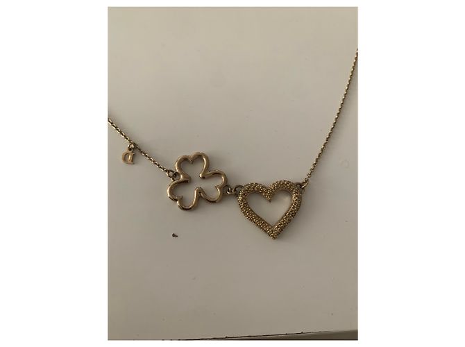 Collana Dior in metallo dorato D'oro - vista 2