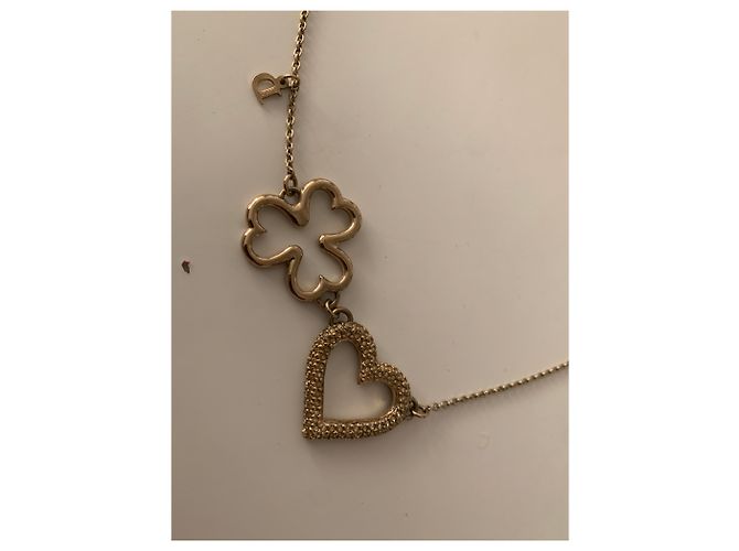 Collana Dior in metallo dorato D'oro - vista 3