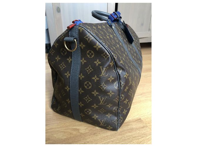 Borsa da viaggio Louis Vuitton Keepall 48H Marrone - vista 6