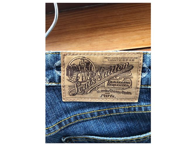 Vaqueros Louis Vuitton de Mezclilla Azules Talla 36 - vista 5