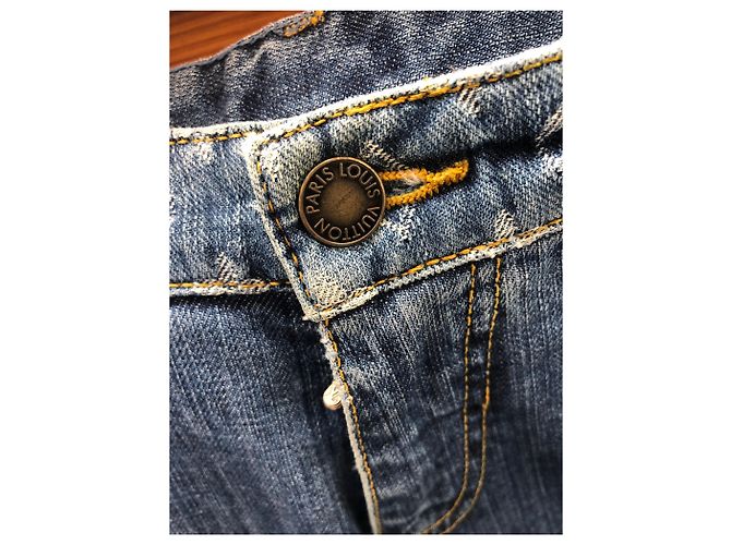 Vaqueros Louis Vuitton de Mezclilla Azules Talla 36 - vista 6