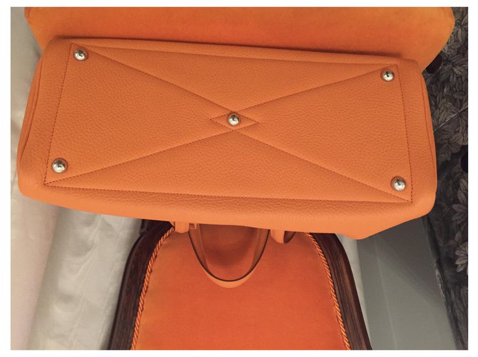 Hermès Borsa victoria ii Arancione - vista 4