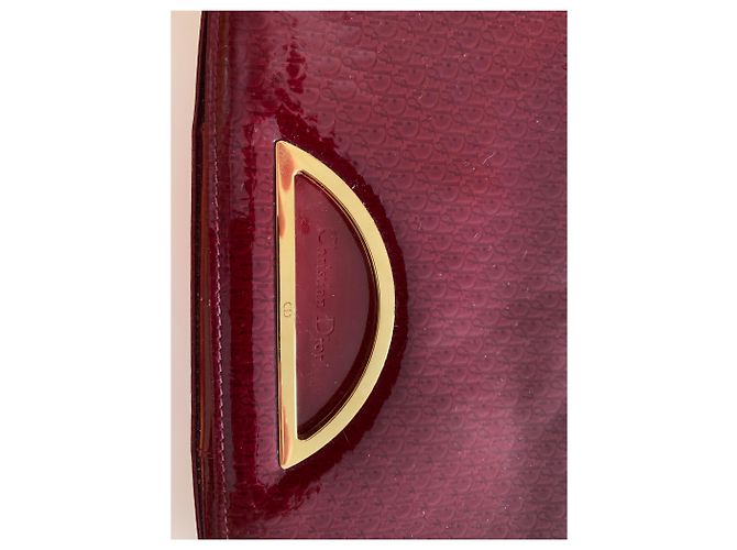 Dior Handtasche Dunkelrot Lackleder Bordeaux - Ansicht 2