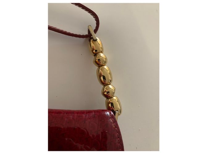 Dior Handtasche Dunkelrot Lackleder Bordeaux - Ansicht 3