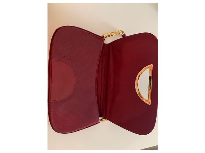 Dior Handtasche Dunkelrot Lackleder Bordeaux - Ansicht 4
