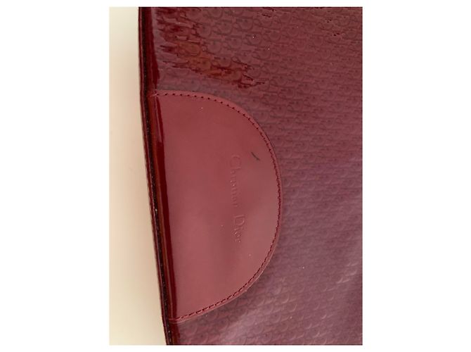 Dior Handtasche Dunkelrot Lackleder Bordeaux - Ansicht 5