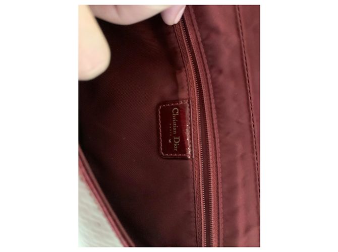 Dior Handtasche Dunkelrot Lackleder Bordeaux - Ansicht 6