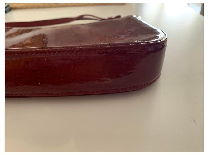 Dior Handtasche Dunkelrot Lackleder Bordeaux - Ansicht 7