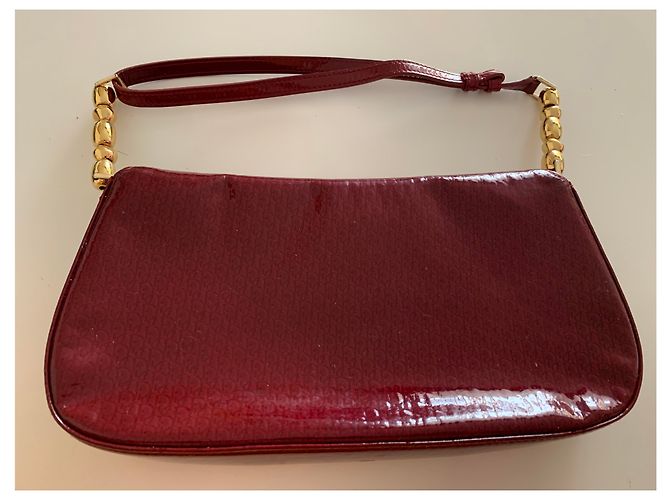 Dior Handtasche Dunkelrot Lackleder Bordeaux - Ansicht 8