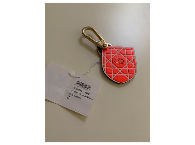 Dior Ciondolo per borsa in pelle arancione - vista 3