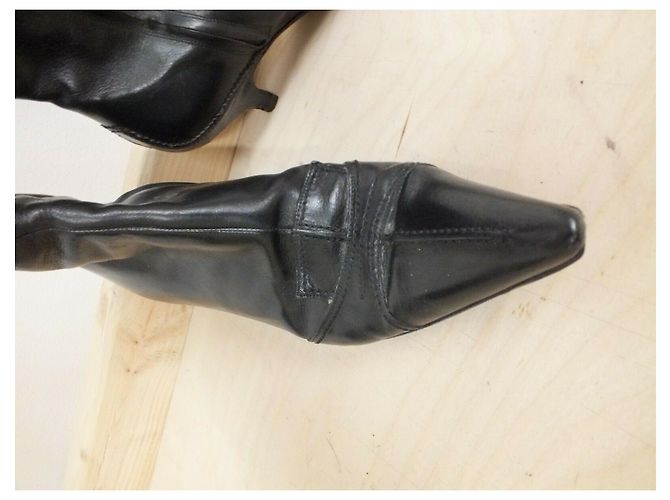 Yves Saint Laurent YSL Rive Gauche Vintage Stiefel Schwarz - Ansicht 4