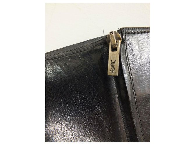 Yves Saint Laurent YSL Rive Gauche Vintage Stiefel Schwarz - Ansicht 7